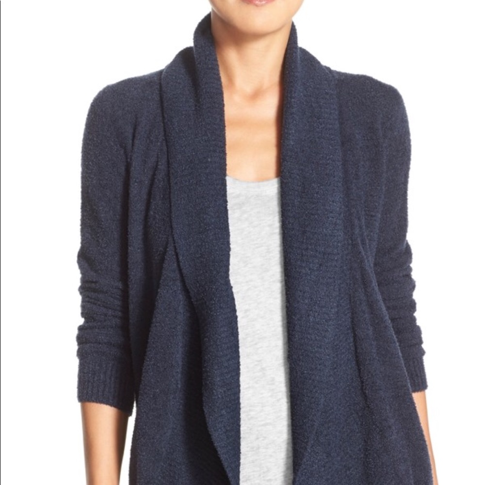 Navy Barefoot Dreams Circle cardigan